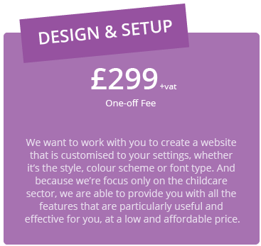 Design and Setup Fee £299 - NurseryWeb